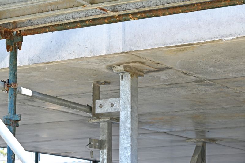 Repaired Metal Support Beams